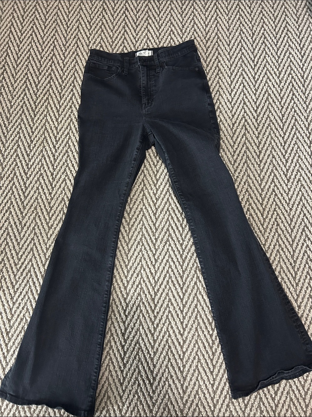 Madewell Skinny Flare Jeans in Black